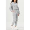 imageODODOS Cargo Jogger Pants for Women Cotton Soft Mid Waist Track Cuff Lounge Sweatpant with PocketsHeather Grey