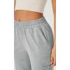 imageODODOS Cargo Jogger Pants for Women Cotton Soft Mid Waist Track Cuff Lounge Sweatpant with PocketsHeather Grey