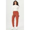 imageODODOS Cargo Jogger Pants for Women Cotton Soft Mid Waist Track Cuff Lounge Sweatpant with PocketsPureed Pumpkin