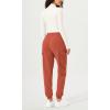 imageODODOS Cargo Jogger Pants for Women Cotton Soft Mid Waist Track Cuff Lounge Sweatpant with PocketsPureed Pumpkin