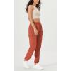 imageODODOS Cargo Jogger Pants for Women Cotton Soft Mid Waist Track Cuff Lounge Sweatpant with PocketsPureed Pumpkin