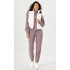imageODODOS Cargo Jogger Pants for Women Cotton Soft Mid Waist Track Cuff Lounge Sweatpant with PocketsTwilight Mauve