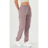 imageODODOS Cargo Jogger Pants for Women Cotton Soft Mid Waist Track Cuff Lounge Sweatpant with PocketsTwilight Mauve