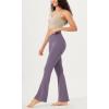 imageODODOS Cloud Feeling Crossover Flared Pants with Pockets for Women Cross Waist Bootcut Lounge Yoga Pants 30quot  32quot InseamAsh Violet