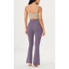 imageODODOS Cloud Feeling Crossover Flared Pants with Pockets for Women Cross Waist Bootcut Lounge Yoga Pants 30quot  32quot InseamAsh Violet