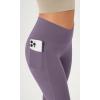 imageODODOS Cloud Feeling Crossover Flared Pants with Pockets for Women Cross Waist Bootcut Lounge Yoga Pants 30quot  32quot InseamAsh Violet