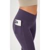 imageODODOS Cloud Feeling Crossover Flared Pants with Pockets for Women Cross Waist Bootcut Lounge Yoga Pants 30quot  32quot InseamDark Purple