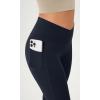 imageODODOS Cloud Feeling Crossover Flared Pants with Pockets for Women Cross Waist Bootcut Lounge Yoga Pants 30quot  32quot InseamDeep Navy
