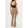 imageODODOS Cloud Feeling Crossover Flared Pants with Pockets for Women Cross Waist Bootcut Lounge Yoga Pants 30quot  32quot InseamLight Brown