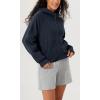 imageODODOS Womens Full Zipper Hoodies Fleece Lined Long Sleeve Sweatshirts Oversized Cropped Fall Winter OutfitsDeep Navy