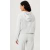 imageODODOS Womens Full Zipper Hoodies Fleece Lined Long Sleeve Sweatshirts Oversized Cropped Fall Winter OutfitsHeather White