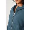imageODODOS Womens Full Zipper Hoodies Fleece Lined Long Sleeve Sweatshirts Oversized Cropped Fall Winter OutfitsInk Blue