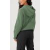 imageODODOS Womens Full Zipper Hoodies Fleece Lined Long Sleeve Sweatshirts Oversized Cropped Fall Winter OutfitsMedium Olive