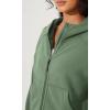 imageODODOS Womens Full Zipper Hoodies Fleece Lined Long Sleeve Sweatshirts Oversized Cropped Fall Winter OutfitsMedium Olive