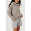 imageODODOS Womens Full Zipper Hoodies Fleece Lined Long Sleeve Sweatshirts Oversized Cropped Fall Winter OutfitsMushroom