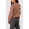 imageODODOS Womens Full Zipper Hoodies Fleece Lined Long Sleeve Sweatshirts Oversized Cropped Fall Winter OutfitsMuted Clay