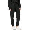 imageODODOS Cargo Jogger Pants for Women Cotton Soft Mid Waist Track Cuff Lounge Sweatpant with PocketsBlack