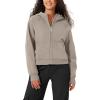 imageODODOS Womens Full Zipper Hoodies Fleece Lined Long Sleeve Sweatshirts Oversized Cropped Fall Winter OutfitsMushroom