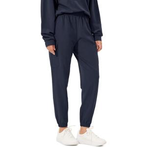 imageODODOS Cargo Jogger Pants for Women Cotton Soft Mid Waist Track Cuff Lounge Sweatpant with PocketsDeep Navy