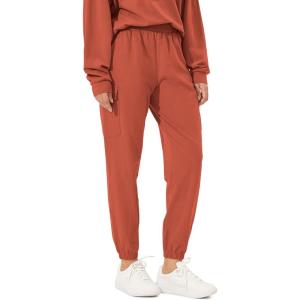 imageODODOS Cargo Jogger Pants for Women Cotton Soft Mid Waist Track Cuff Lounge Sweatpant with PocketsPureed Pumpkin