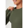 imageODODOS Lightweight Soft Long Sleeve Tee for Women Crew Neck Tops Slim Fit TShirts Olive Green Medium
