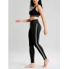 imageODODOS ODCLOUD Buttery Soft Lounge Yoga Leggings for Women 23quot  25quot 28quot High Waist Yoga PantsPiping Black