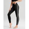 imageODODOS ODCLOUD Buttery Soft Lounge Yoga Leggings for Women 23quot  25quot 28quot High Waist Yoga PantsPiping Black