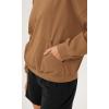 imageODODOS Purevibe Cotton Oversized Sweatshirts Womens Crew Neck Long Sleeve Pullover Tops with Kangaroo PocketBrown
