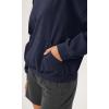 imageODODOS Purevibe Cotton Oversized Sweatshirts Womens Crew Neck Long Sleeve Pullover Tops with Kangaroo PocketDark Blue