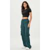 imageODODOS Stretch Woven Relaxed Cargo Pants for Women Cinchable Hems Lightweight Casual Sweatpants with PocketsForest Teal