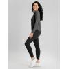 imageODODOS Womens Cozy French Terry Long Sleeve Shirt Crew Neck Curved Hem Soft ampamp Breathable Casual PulloverCharcoal