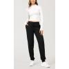 imageODODOS Womens Jogger Sweatpants Cotton French Terry High Waist Casual Lounge Pants with PocketsBlack
