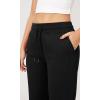 imageODODOS Womens Jogger Sweatpants Cotton French Terry High Waist Casual Lounge Pants with PocketsBlack