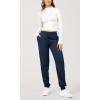 imageODODOS Womens Jogger Sweatpants Cotton French Terry High Waist Casual Lounge Pants with PocketsDeep Navy