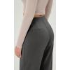 imageODODOS Womens Modal Soft Classic Pants Mid Rise PullOn Lounge Casual Work Pants with PocketsCharcoal