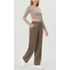 imageODODOS Womens Modal Soft Classic Pants Mid Rise PullOn Lounge Casual Work Pants with PocketsEspresso