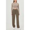 imageODODOS Womens Modal Soft Classic Pants Mid Rise PullOn Lounge Casual Work Pants with PocketsEspresso