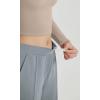 imageODODOS Womens Modal Soft Classic Pants Mid Rise PullOn Lounge Casual Work Pants with PocketsGrey Blue