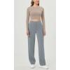 imageODODOS Womens Modal Soft Classic Pants Mid Rise PullOn Lounge Casual Work Pants with PocketsGrey Blue
