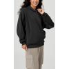 imageODODOS Womens Modal Soft Oversized Hoodies Long Sleeve Hooded Sweatshirts Pullover Top with Kangaroo PocketBlack