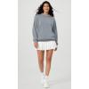 imageODODOS Womens Modal Soft Oversized Hoodies Long Sleeve Hooded Sweatshirts Pullover Top with Kangaroo PocketGrey Blue
