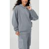 imageODODOS Womens Modal Soft Oversized Hoodies Long Sleeve Hooded Sweatshirts Pullover Top with Kangaroo PocketGrey Blue