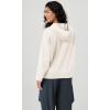imageODODOS Womens Modal Soft Oversized Hoodies Long Sleeve Hooded Sweatshirts Pullover Top with Kangaroo PocketIvory
