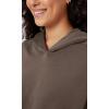 imageODODOS Womens Modal Soft Oversized Hoodies Long Sleeve Hooded Sweatshirts Pullover Top with Kangaroo PocketWood Brown