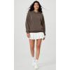 imageODODOS Womens Modal Soft Oversized Hoodies Long Sleeve Hooded Sweatshirts Pullover Top with Kangaroo PocketWood Brown