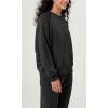 imageODODOS Womens Modal Soft Oversized Sweatshirts Raglan Long Sleeve Crew Neck Relaxed Pullover TopBlack