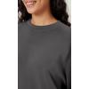imageODODOS Womens Modal Soft Oversized Sweatshirts Raglan Long Sleeve Crew Neck Relaxed Pullover TopCharcoal