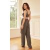 imageODODOS Womens Modal Soft Wide Leg Cargo Pants with Pockets Adjustable Shockcord High Waist Loose Jogger PantsNutria