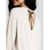 imageODODOS Womens PeachSoft HollowBack Long Sleeve Shirt with Thumb Holes Yoga ampamp Lounge TopWhite
