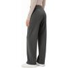 imageODODOS Womens Modal Soft Classic Pants Mid Rise PullOn Lounge Casual Work Pants with PocketsCharcoal